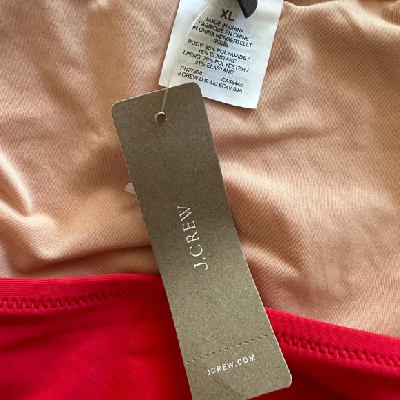 J.Crew Red Ruffle top string bikini - Picture 2 of 4
